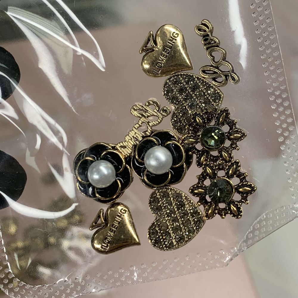 antique 3D nail charms pack - 5